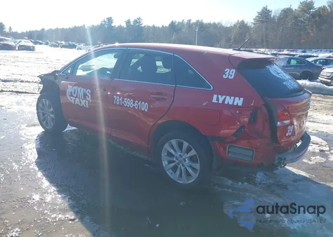 2014 Toyota Venza Le z USA, uszkodzony, nr VIN 4T3BA3BB4EU050392